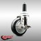 Service Caster 4 Inch 316SS Black Polyurethane Swivel 1-1/8 Inch Expanding Stem Caster Brake SCC-SS316EX20S414-PPUB-BLK-TLB-118 - alternate 4